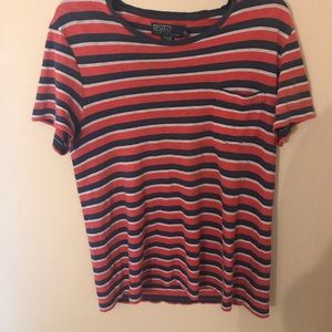 Men polo Ralph Lauren striped tee.